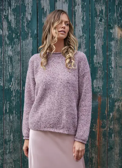 Fisherman Alpaca Roll Neck Sweater